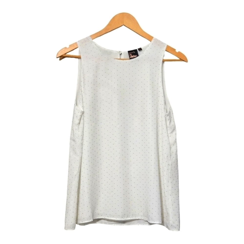 Reitmans Metallic Dots Detail Sleeveless Top